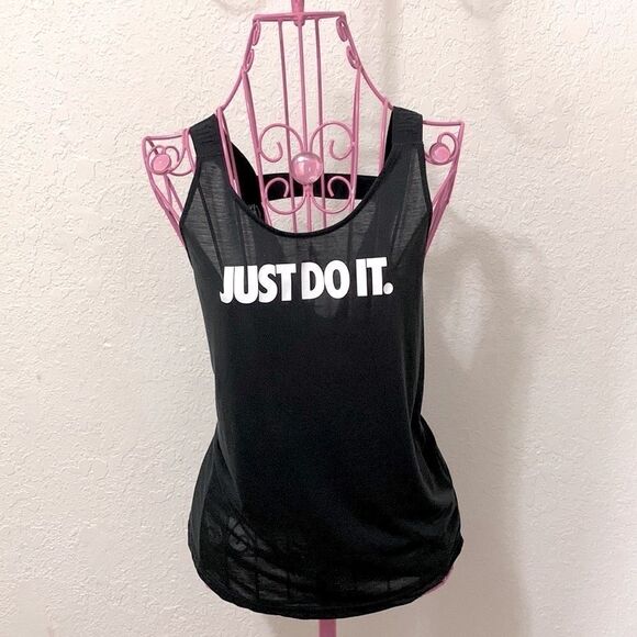 Nike black activewear tank top - Picture 3 of 16